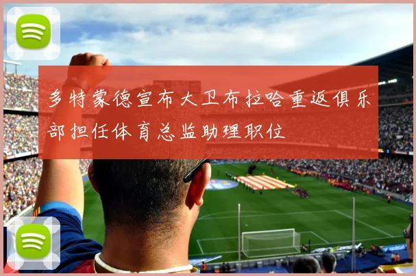 多特蒙德宣布大卫布拉哈重返俱乐部担任体育总监助理职位